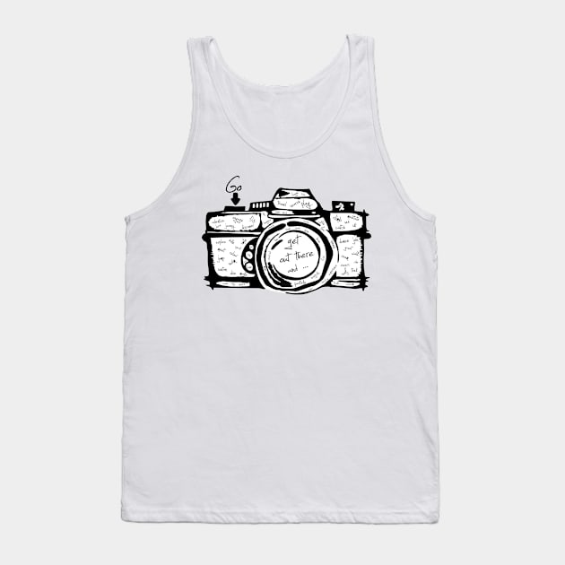 Get out there & travel Tank Top by GR8DZINE